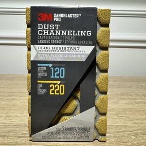 3M SANDBLASTER PRO, Dust Channeling, 120 Grit/220‎ Grit, 3 Pack